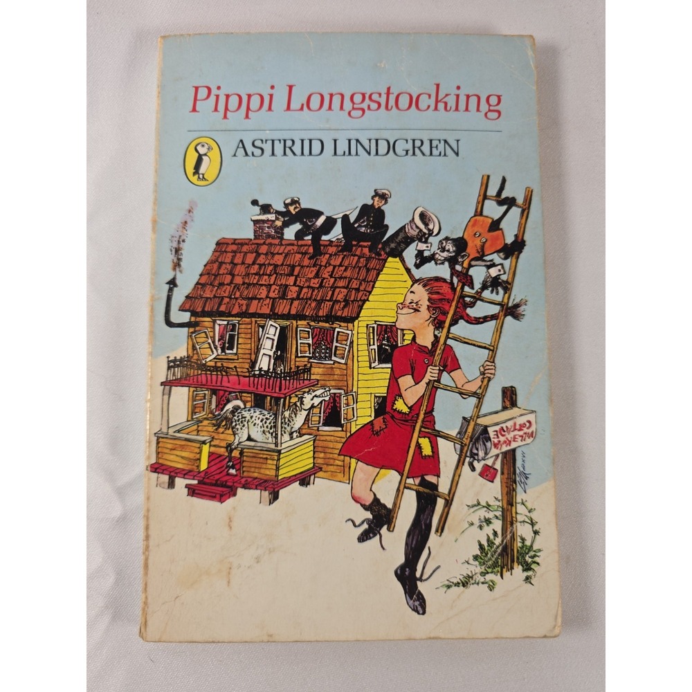Pippi Longstocking by Astrid Lindgren Puffin Books Paperback Kids Book 1980’s